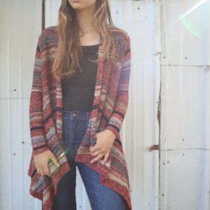 Beautiful American Eagle Outfitters red striped sweater size extra small